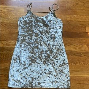 Green Velvet Slip Dress